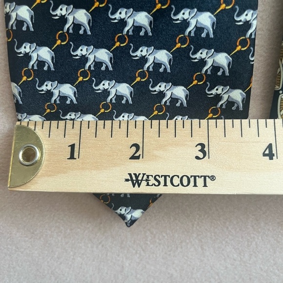 Rene Chagal Lot of Two 100% Silk Handmade Neck Ties - Picture 7 of 7